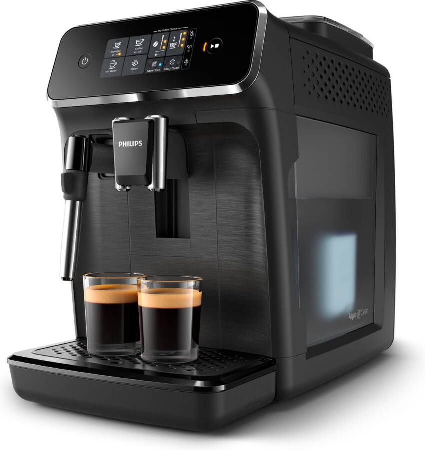 Philips Volautomatisch koffiezetapparaat EP2225 10 2200 Series met 2 heerlijke koffiespecialiteiten