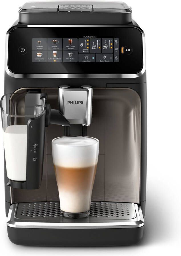 Philips Volautomatisch koffiezetapparaat EP3347 90 3300 Series 6 koffiespecialiteiten met lattego melkopschuimer zwart verchroomd - Foto 3