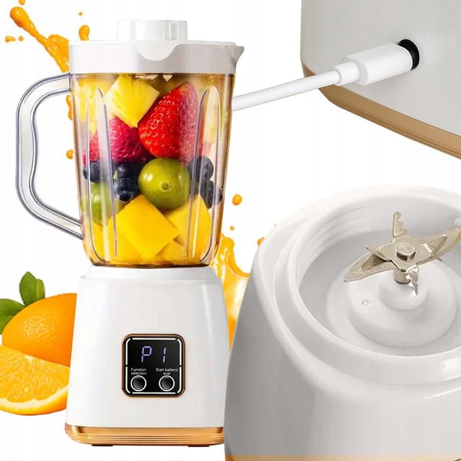 PINGYANG RONGRONG HANDICRAFT Factory HP-158 Blender 600ml USB Oplaadbaar Roze Design