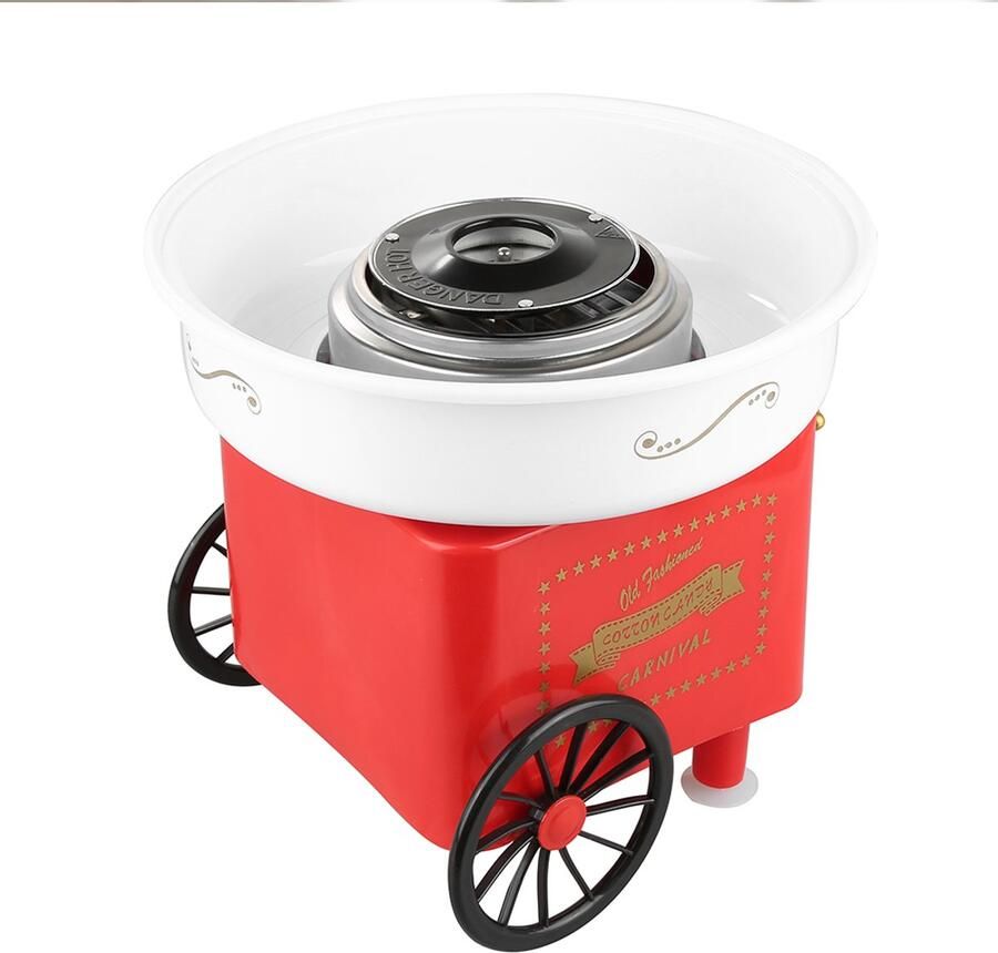 PIPIPOXER -Suikerspinmachine Suikerspinmaker Suikerspinapparaat- Kinderfeestje Rood