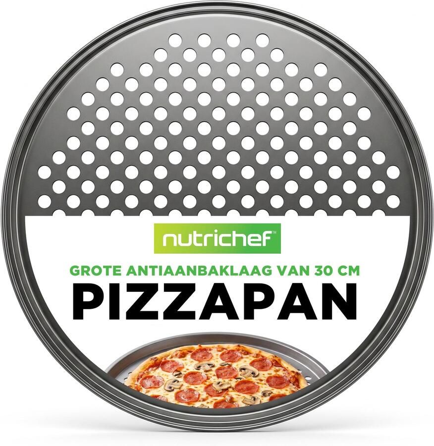 Pizzaplaat 32 cm Geperforeerd Antiaanbaklaag