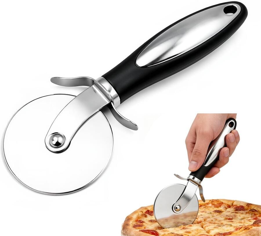 Pizzasnijder RVS Antislip handgreep