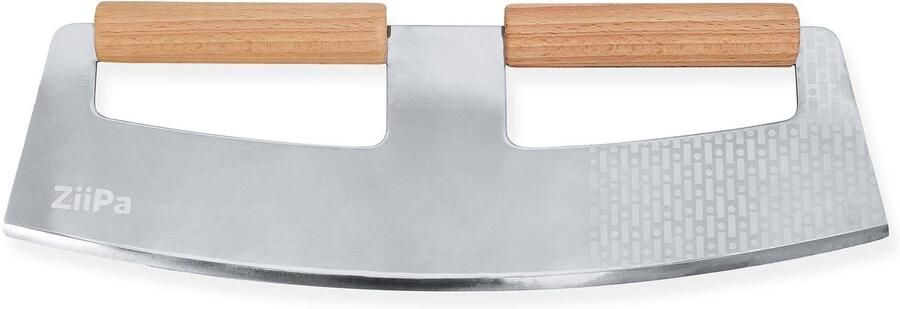 Pizzasnijder RVS mes Houten handvat
