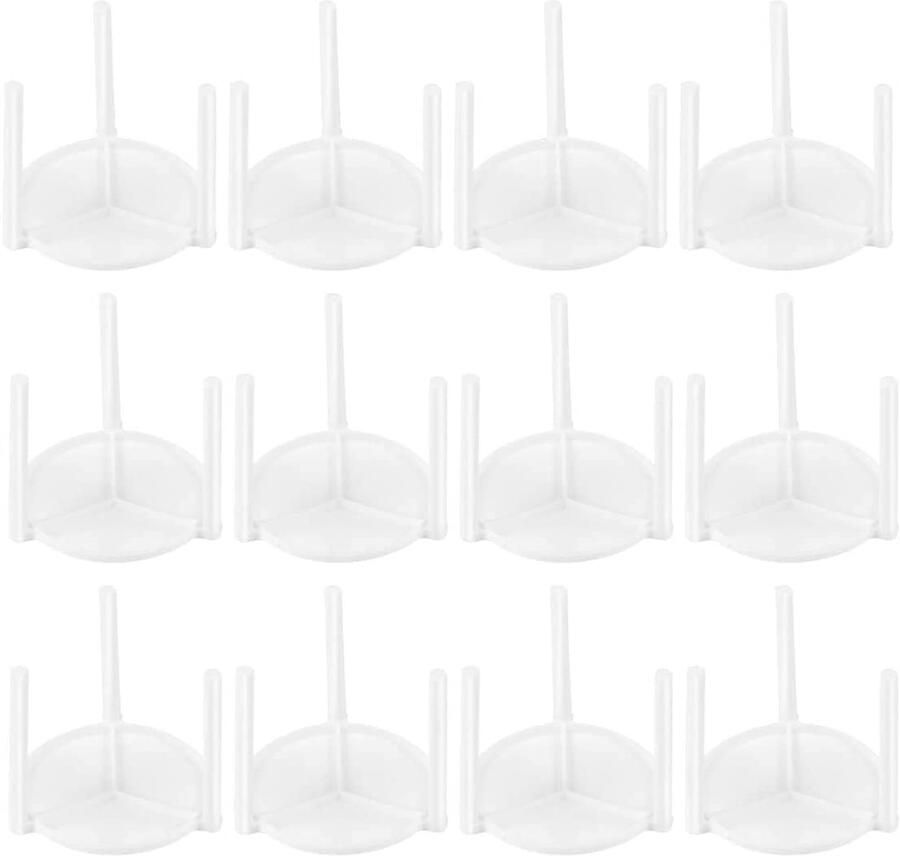 Pizzastandaard 100 stuks Kunststof Wit