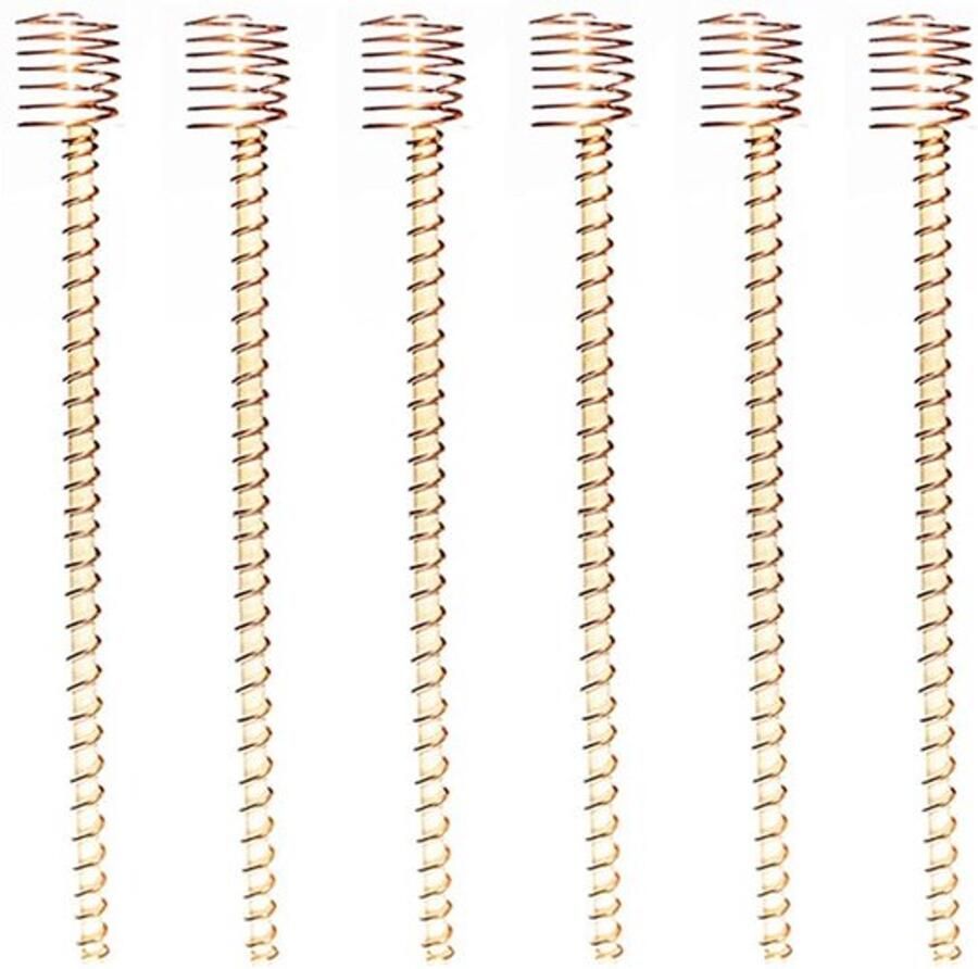 Plantenpalen 6 stuks koperen tuinantennespoelen 12 inch koperen palen voor binnen- en buitenplanten fruit groenten ondersteuning voor elektrocultuurantennes
