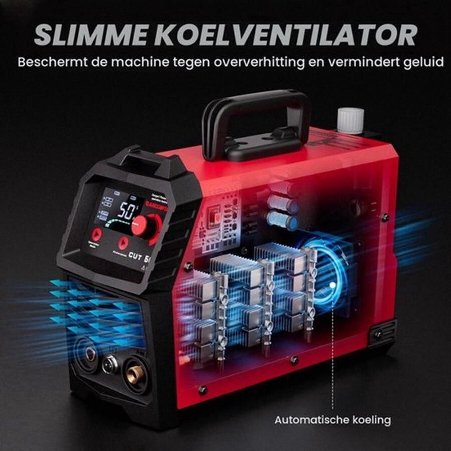Plasmasnijder 50 Ampère 110 220 Volt Metaal Snijmachine IGBT Technologie LED Display Voor Doe-Het-Zelf En Werkplaats