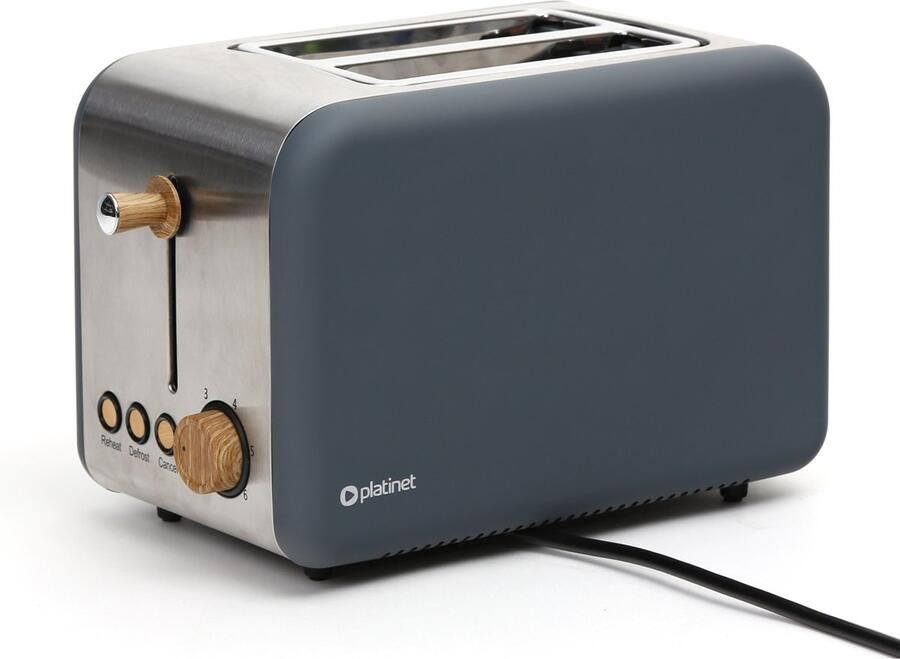 PLATINET PETVWGR Elektrische broodrooster Grijs