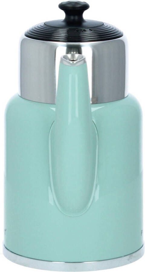 Plint AS PLINT A S original LEAF mintgroen Retro regelbare waterkoker met geïntegreerde warmhoudkan inhoud 1 7 liter Dubbelwandige waterkoker met temperatuurregeling BPA vrij temperatuur 60 75 90 en 100 graden met warmhoudfunctie model 2023