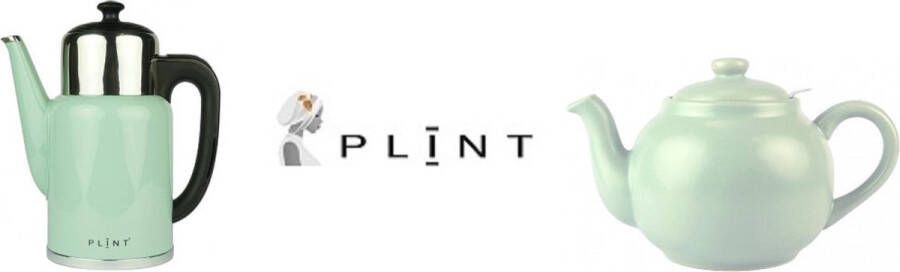 Plint A S Plint Retro luxe theeset cadeauset Retro dubbelwandige en regelbare waterkoker Retro Theepot met theezeef 2.5L Leaf mintgroen