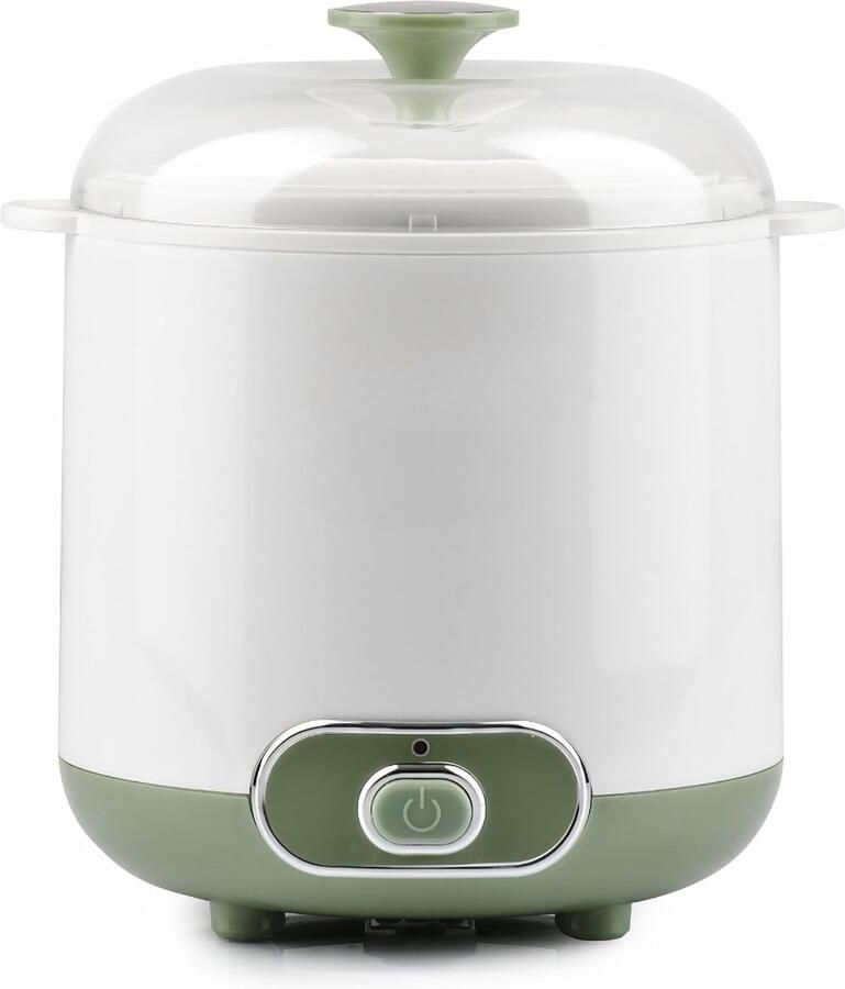 Ploutos Yoghurtmaker Voor Gezonde Homemade Yoghurt Compacte Keukenmachine Wit Grijs 19cm x 17cm x 22cm