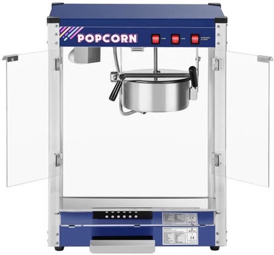Popcornmachine – Popcornmaker – Popcornmachine Hete Lucht – Popcornpan – Popcorn Popper – 1350W Vermogen – Teflon Gecoate Pan 1350 ml