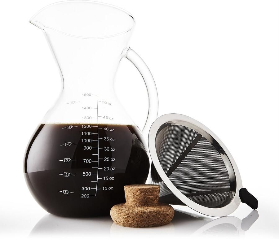 Pour Over Koffiezetapparaat met Glazen Decante