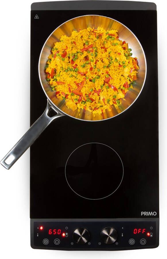 PRIMO PR304IKP Inductie Kookplaat Vrijstaand Elektrische Kookplaat 2 Pits 2900W Zwart