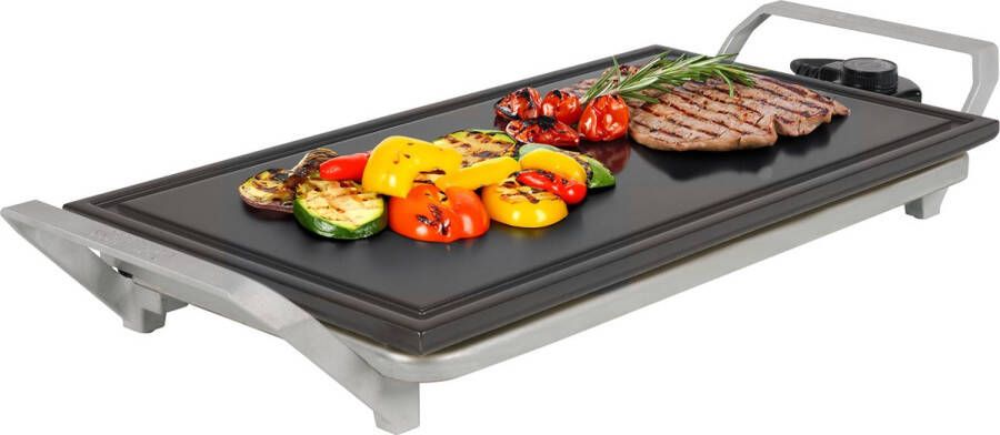 Princess 103150 Table Chef Premium Stone Grillplaat Bakplaat Steengrill PFAS-vrij 46x26cm Gourmet 4 tot 6 personen 1500W Extra lang snoer