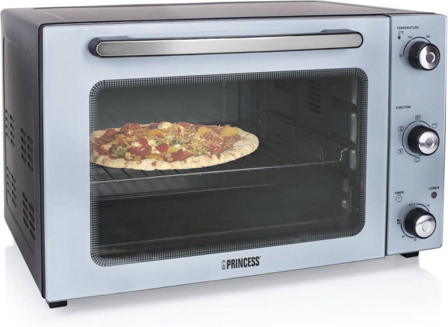Princess 112754 Vrijstaande Heteluchtoven 5 Standen 45 liter 1800 W Zilver