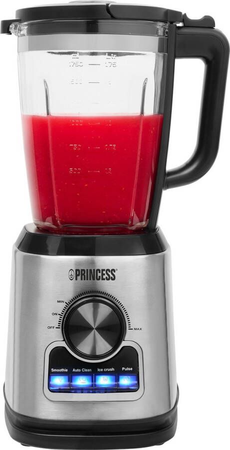 Princess 01.212094.01.001 Blender Solid Pro 1400 W 6 RVS messen- 1.75 Liter Glazen kan - Foto 3