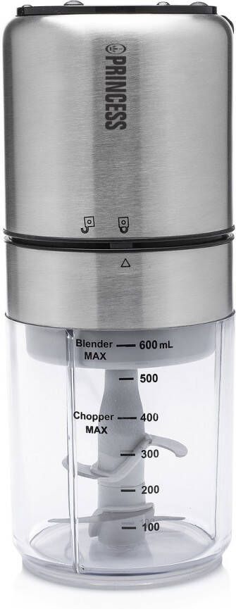 Princess 221080 Hakmolen Food Chopper Elektrisch – Blenden & choppen – 2 In 1 500 ml