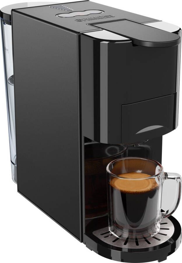 Princess 249454 Multi Capsule Koffiemachine 4 in 1 Geschikt voor Nespresso Dolce Gusto Capsules Zwart Zilver