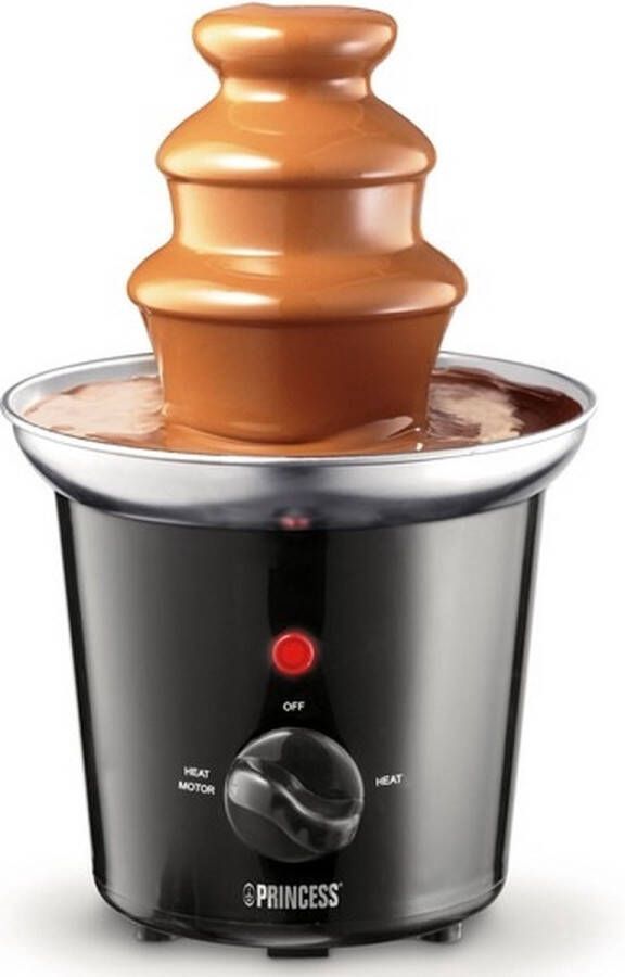 Princess 292994 Chocoladefontein – Chocolade fondue 3 Lagen – Warmhoudfunctie Valentijn