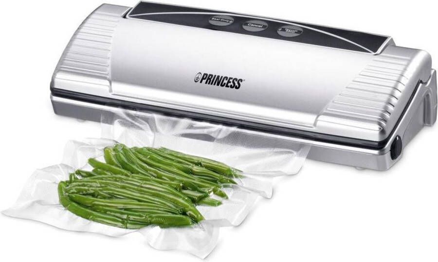 Princess 492967 Vacumeermachine – Inclusief 10 zakken 2 standen Ideaal om levensmiddelen luchtdicht te verpakken Vacumeerapparaat Vacuum Sealer