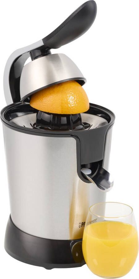 Princess Citruspers 201873 2 perskegels Extreem krachtige motor 1000W Elektrische citruspers Perst alle soorten citrus vruchten
