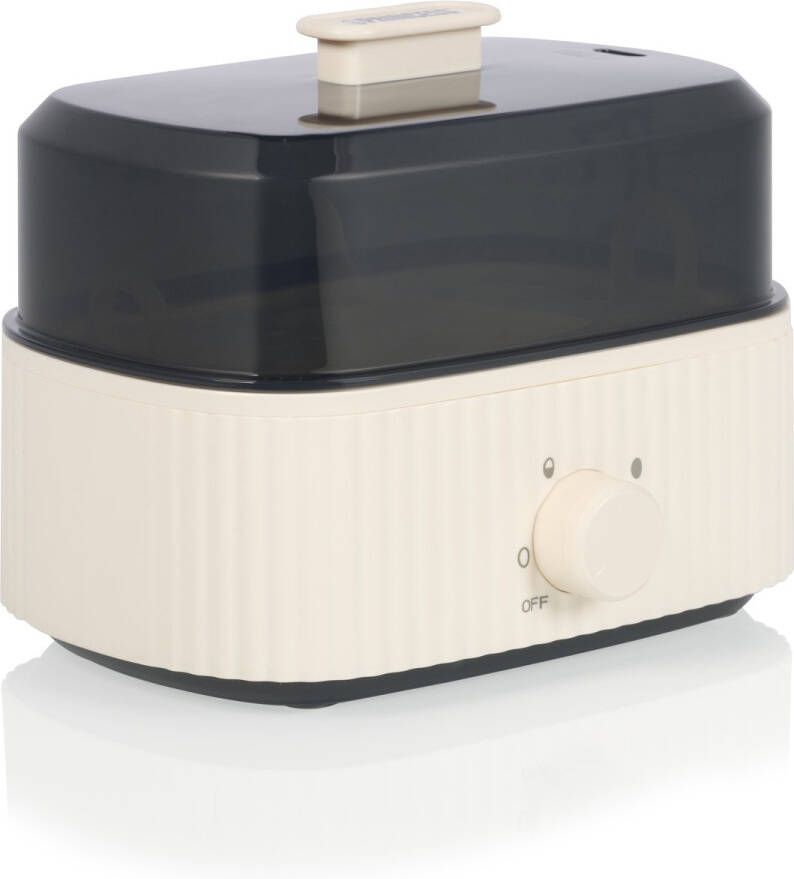 Princess Eierkoker Wave 262047 Moederdag cadeautje 6 eieren 300 W Retro Zwart Wit