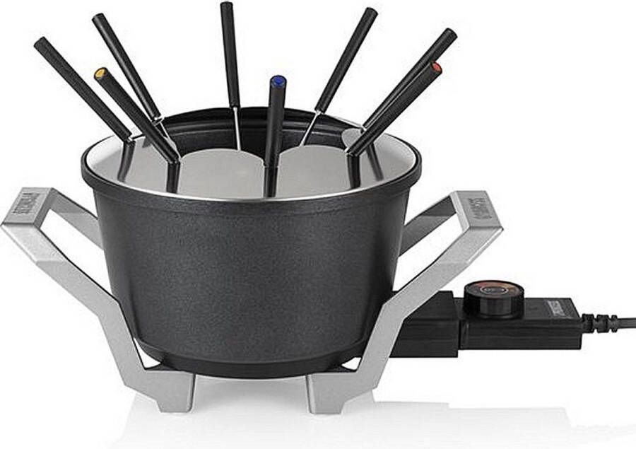 Princess Fonduepan 173100 – Elektrische fondueset 8 personen Geschikt voor kaas olie chocolade en bouillon 2 meter snoer Regelbare thermostaat 1.5 liter - Foto 2