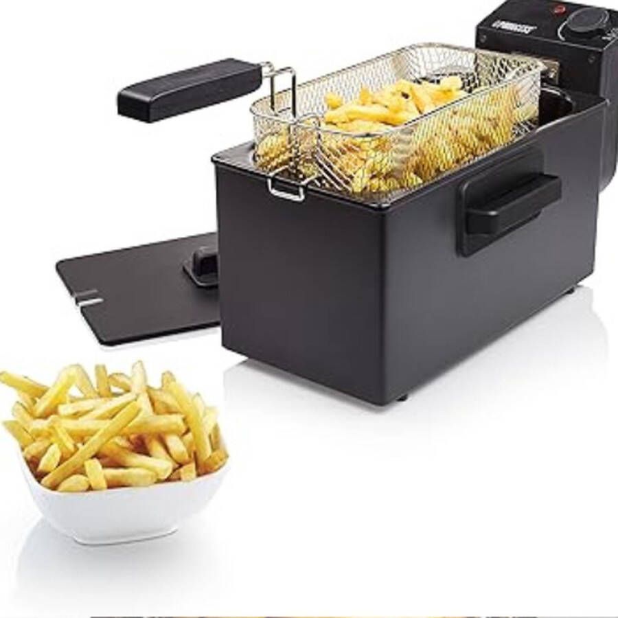 Princess Friteuse 3 liter Koude zone Frituurpan 2000W Zwart