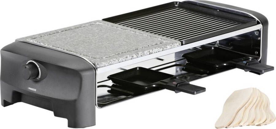Princess Gourmetstel 162820 Grill & Bakplaat – Omkeerbare plaat en Steengrill 8 personen 42 x 21 cm 2 meter snoer Regelbare thermostaat 1400W 8 pannetjes - Foto 3