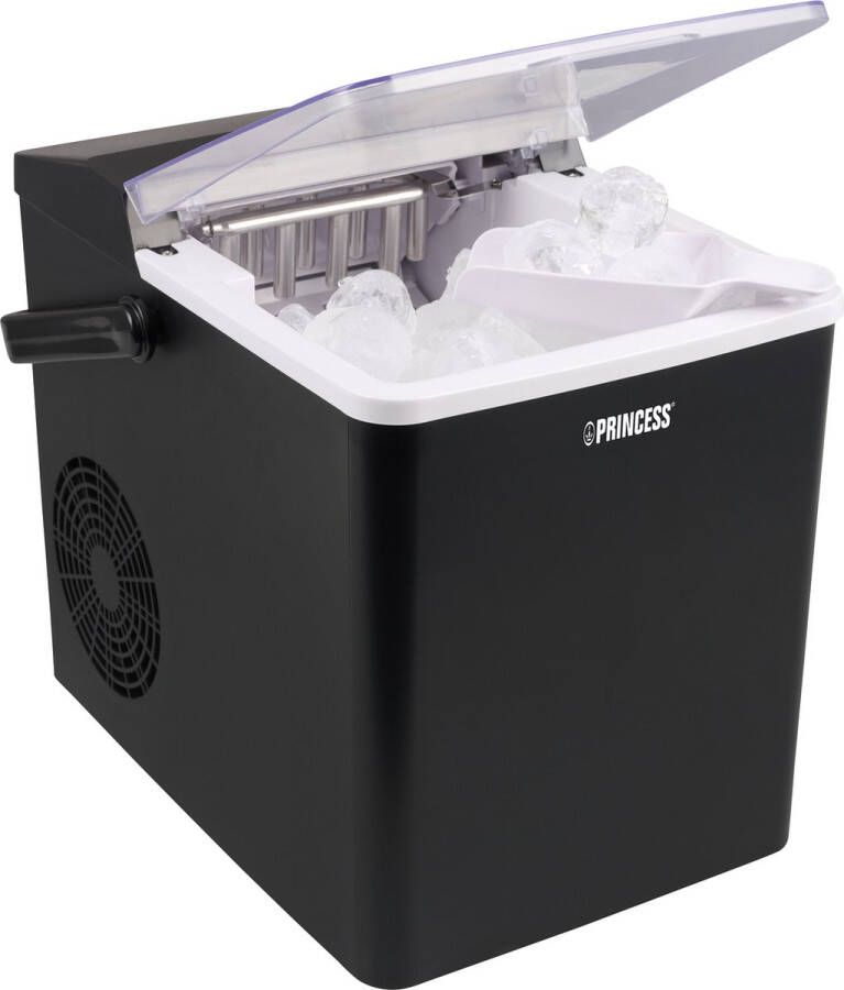 Princess Ice Cube Maker 283098 IJsblokjesmaker 1 75L Zwart 150 Watt 9 blokjes in 6 minuten Zelfreinigingsfunctie IJsblokjesmachine IJsklontjes maker