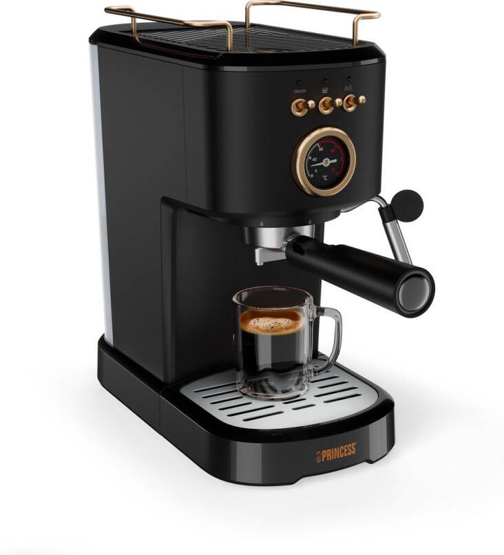 Princess Koffiezetapparaat 249417 Espresso machine zwart 20 bar 1.2 L water tank