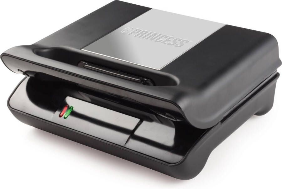 Princess Panini Grill Compact 117000 – Grill apparaat Tosti apparaat Warmt zeer snel op RVS design - Foto 2