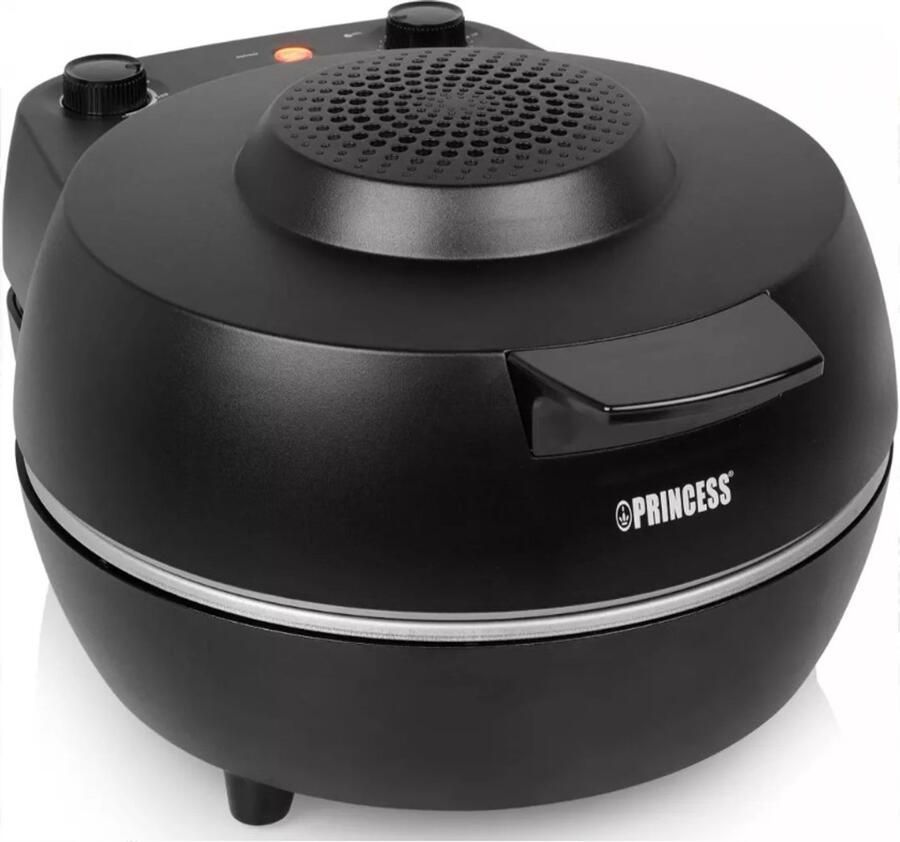 Princess 115005 Pizzaoven Pizzamaker en oven Regelbare thermostaat en timer 1200W Keramische pizzasteen 410 graden diameter 30cm Zwart - Foto 2
