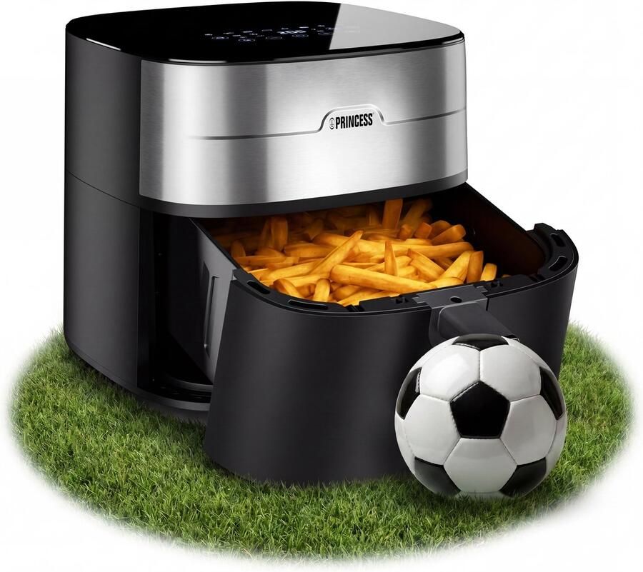 Princess 182280 Digitale Airfryer 8L Dual heating Dubbel verwarmingselement 2000W PFAS-vrij XXL Gezinsformaat Makkelijk schoon te maken WK - Foto 2