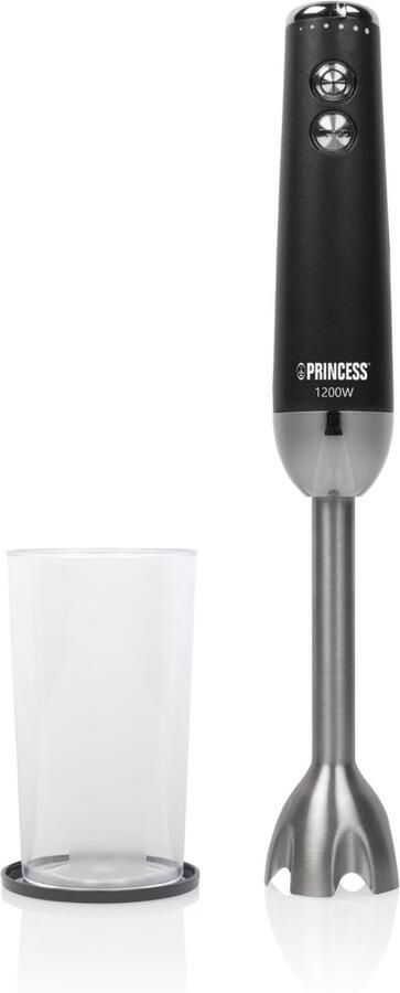 Princess 221229 Staafmixer Hand blender Extra krachtig 1200 Watt Variabele snelheid