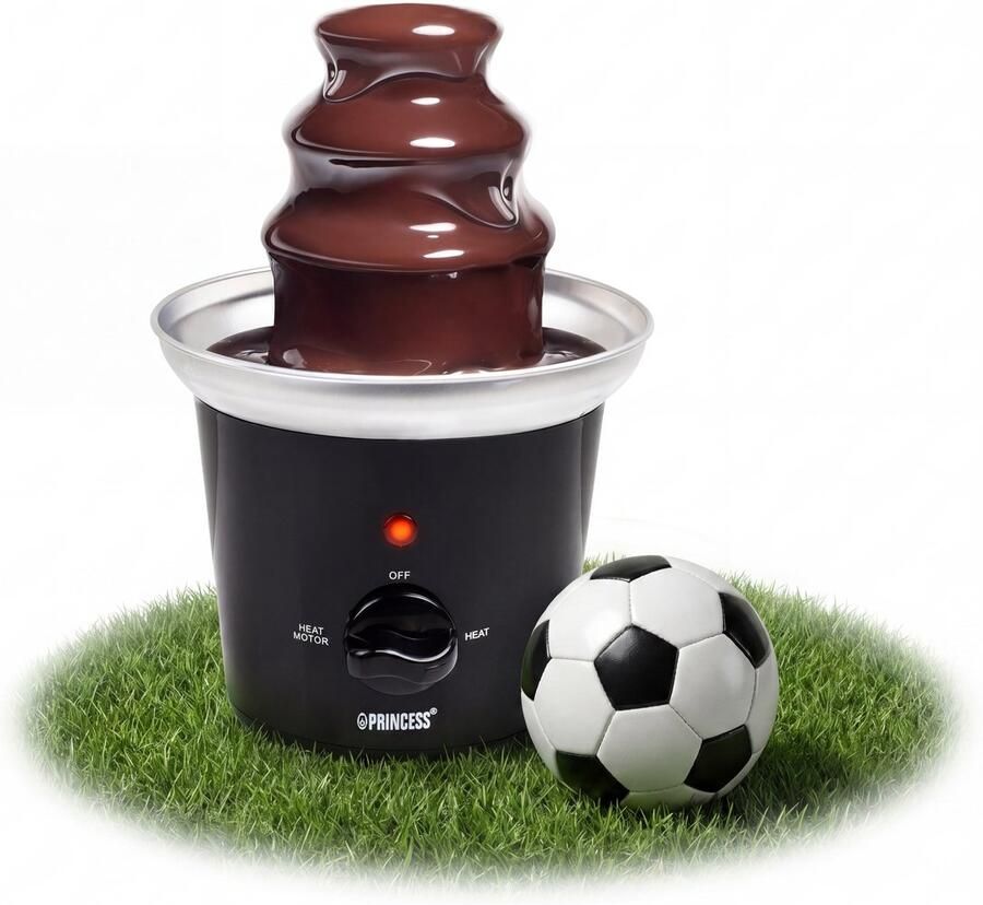 Princess 292994 Chocoladefontein – Chocolade fondue 3 Lagen – Warmhoudfunctie Valentijnsdag