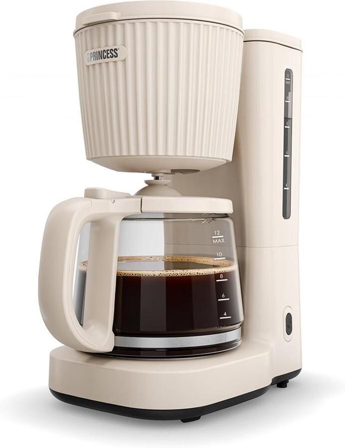 Princess Coffee Maker Wave Koffiezetapparaat – 1000 W – 1 5 L Glazen Kan – Warmhoudfunctie – Niet‑druppel Systeem 246048