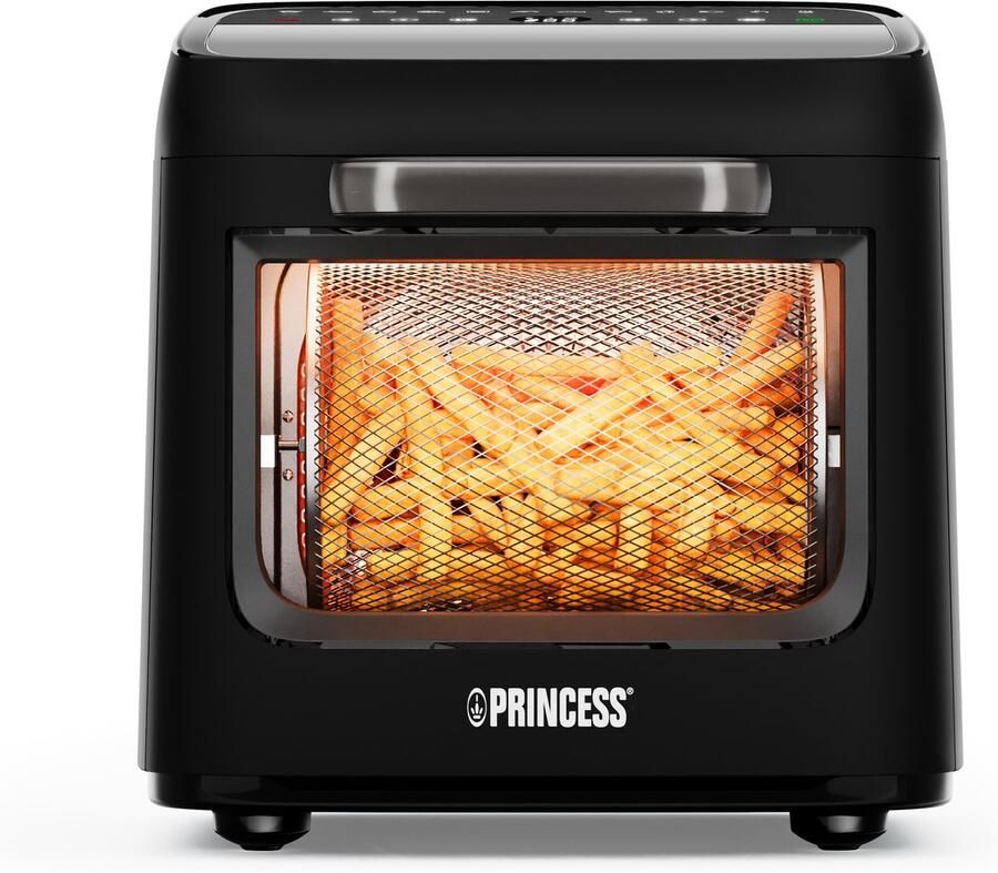 Princess Heteluchtfriteuse Airfryer Oven Vision 182288 12 6L capaciteit 1800W 12 Bakprogramma's PFAS-Vrij