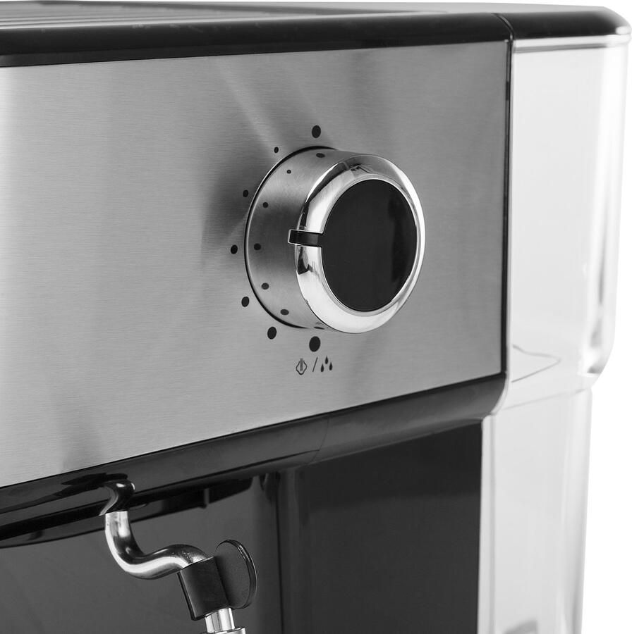 Princess Koffiezetapparaat 249412 Espressomachines voor gemalen koffie – Met melkopschuimpijpjes voor cappucino en latte macchiato – 2 kopjes Consumentenbond Beste Koop