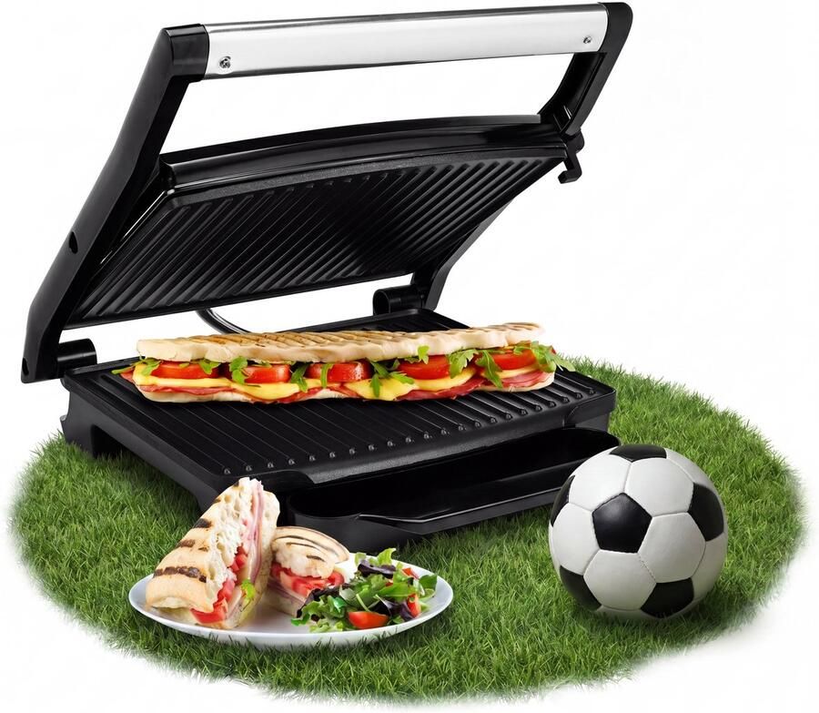 Princess Panini Grill 112415 – Contactgrill groot 30 x 24cm Tosti apparaat Grill apparaat Zwevend bovendeksel – Verticaal opbergbaar 2000W - Foto 4