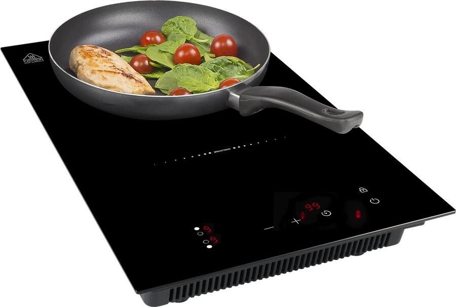 Princess Vrijstaande elektrische kookplaat 303015 3300W 2 kookzones Inductie Inbouw en vrijstaand gebruik