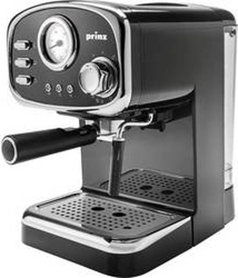 Prinz Espressomachine in retro design melkopschuimer 1 25 liter afneembaar waterreservoir - Foto 1