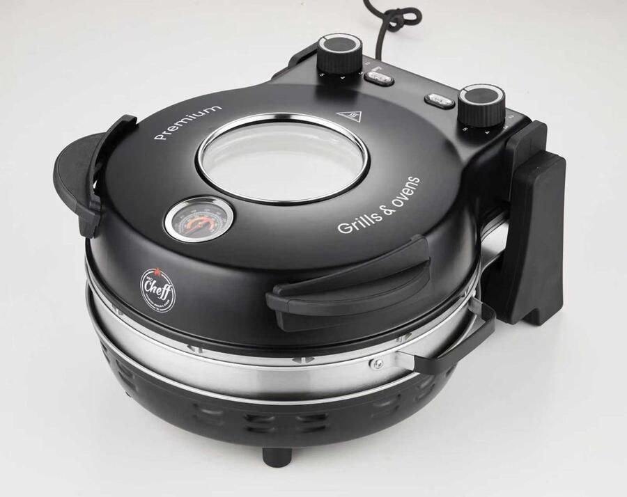 Pro chef f MZ2316 Multifunctionele Pizza Oven Taşfırın Uitneembare Pizzasteen en RVS pan