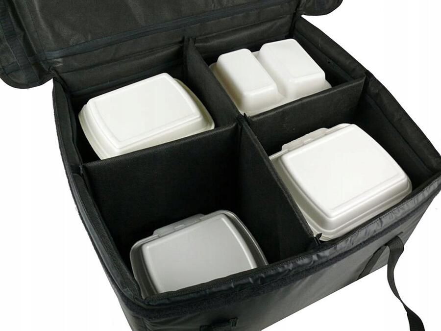 Professionele Verwarmde Tas voor 16 Lunchboxen 4 Vakken