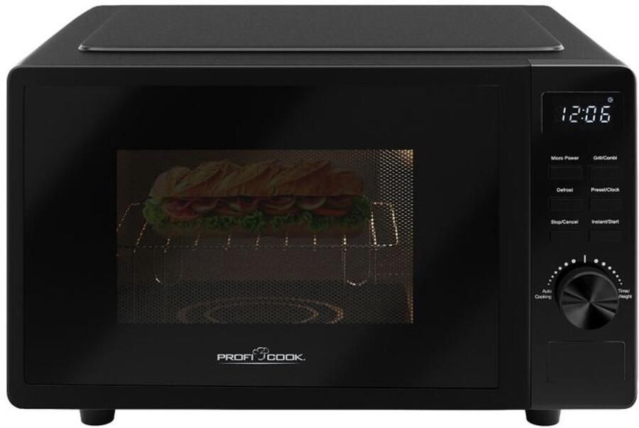 Profi Cook PC-MWG 1278 Magnetron Zwart 700 W Timerfunctie Grillfunctie