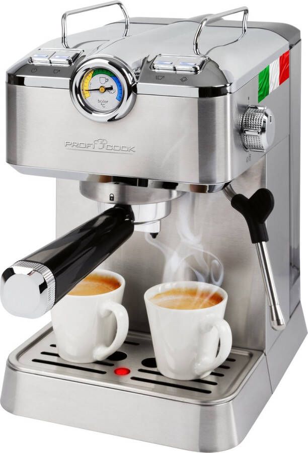 ProfiCook ES-KA 1267 Espresso koffiemachine -Espressomachine 2in1 -voor koffiecapsules en gemalen koffie 1100W