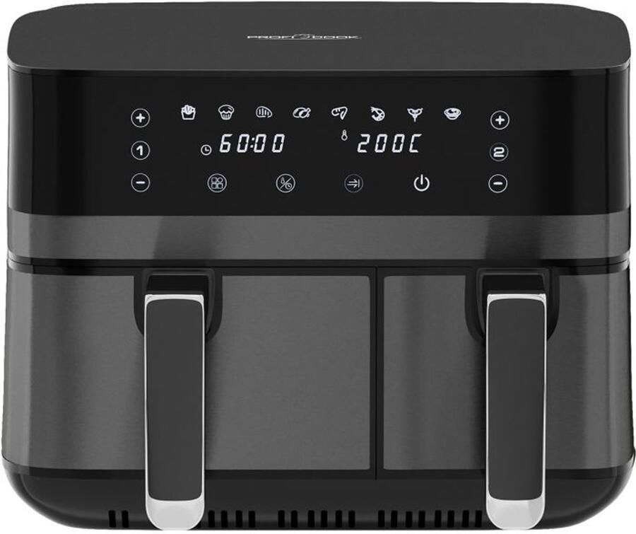 ProfiCook FR 1295 H -Dubbele Heteluchtfriteuse 9 Liter (1x5.5L +1x 3.5L) - Foto 2