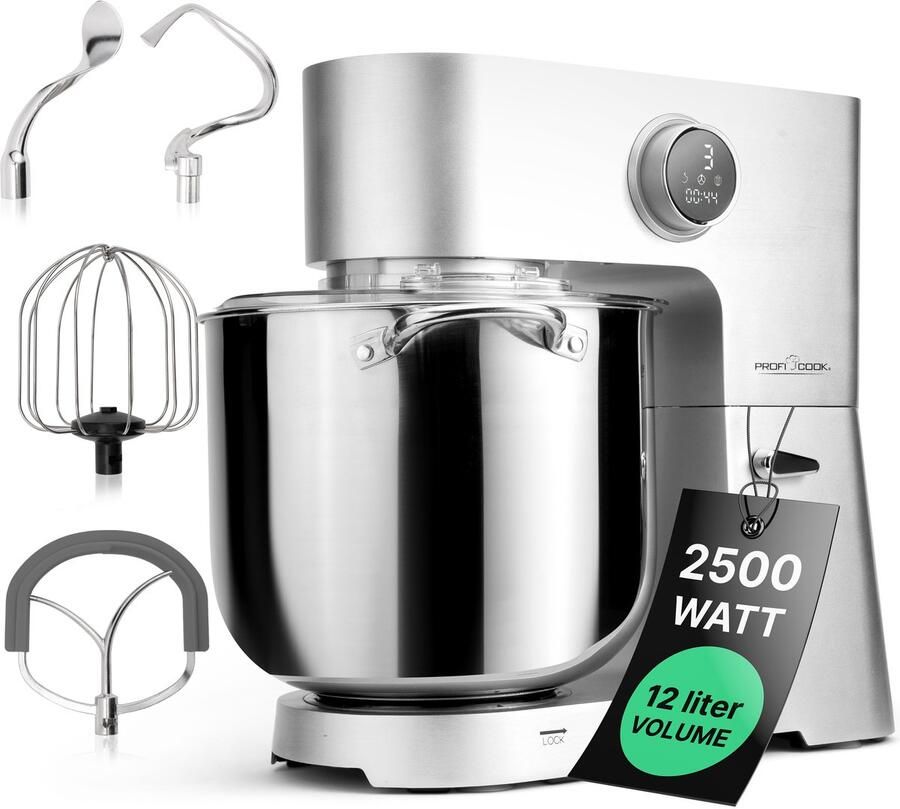 ProfiCook KM 1254 Keukenmachine XXL 12liter 8 KG