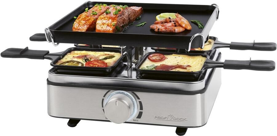 ProfiCook RG 1301 Raclette grill Gourmetset 4 persoons
