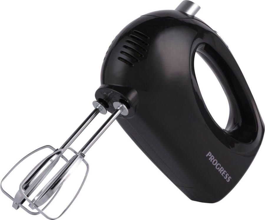 Progress -handmixer Elektrische handklopper 5 snelheden Easy Clean 250 W Zwart